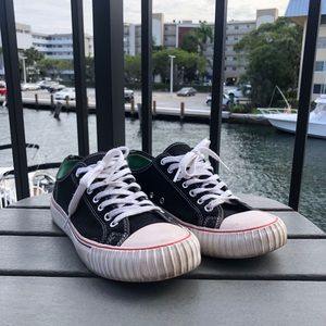 P.F. Flyers low top black shoes